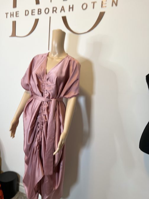 Silk Drawstring Butterfly dress - Image 4