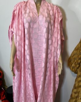 Jacquard Drawstring shoulder Abaya