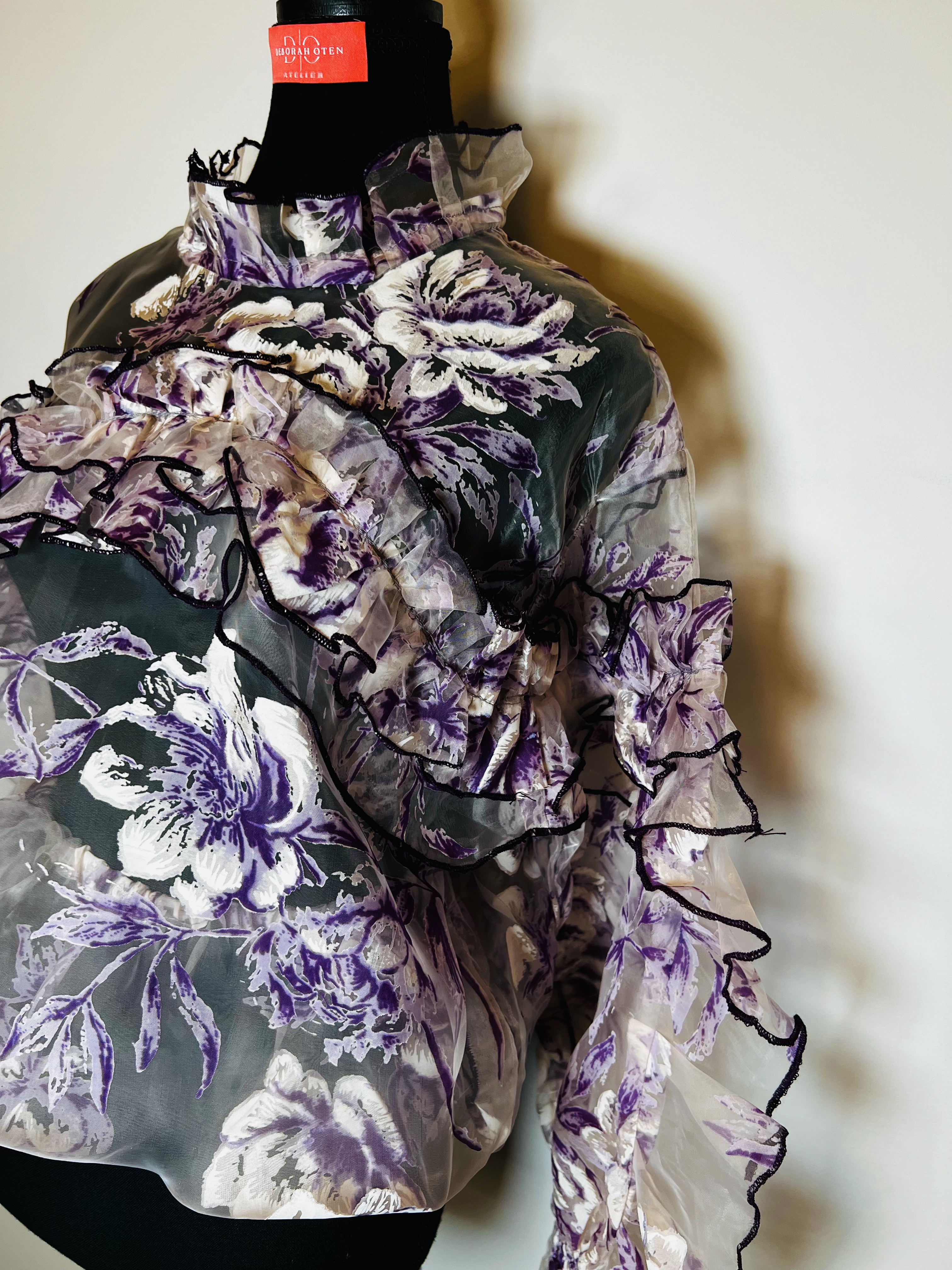 Organza Ruffles Top