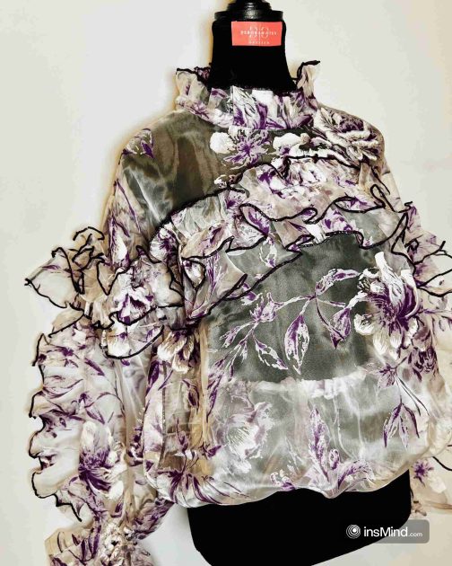 Organza Ruffles Top