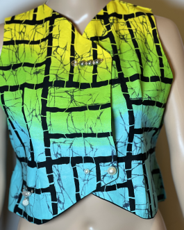 Multicolored Ankara Vest