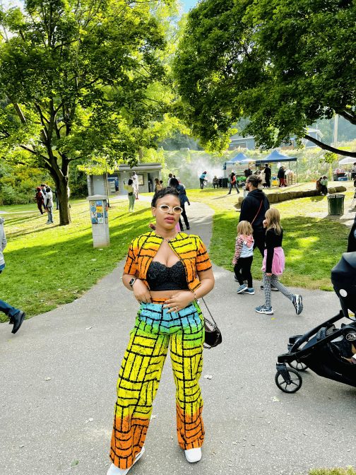Multi-colored Ankara two piece set - Image 3