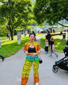 Multi-colored Ankara two piece set
